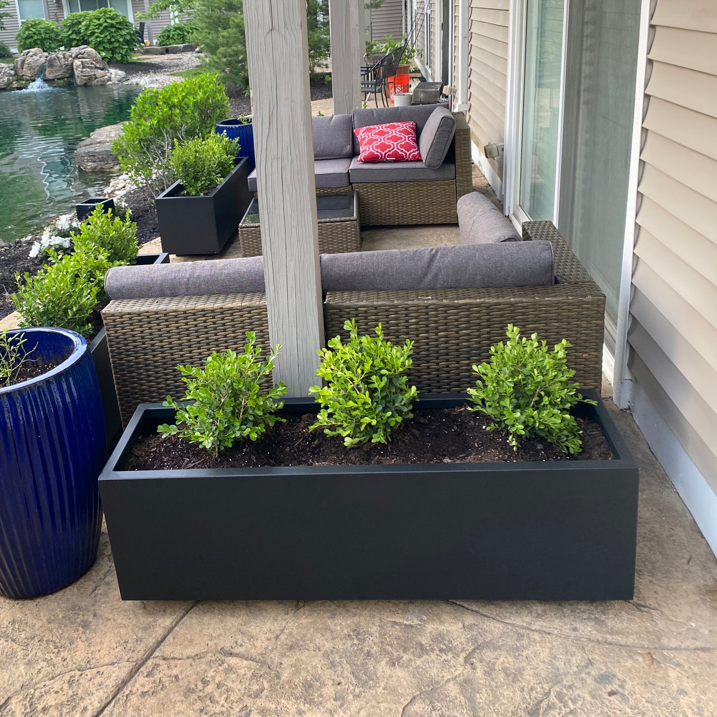 Modern Steel Planter Box