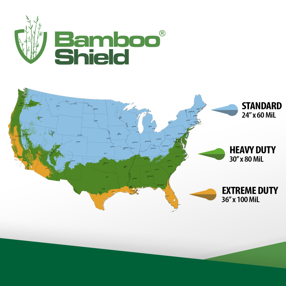 Bamboo Shield - 60 mil thick by 24in depth