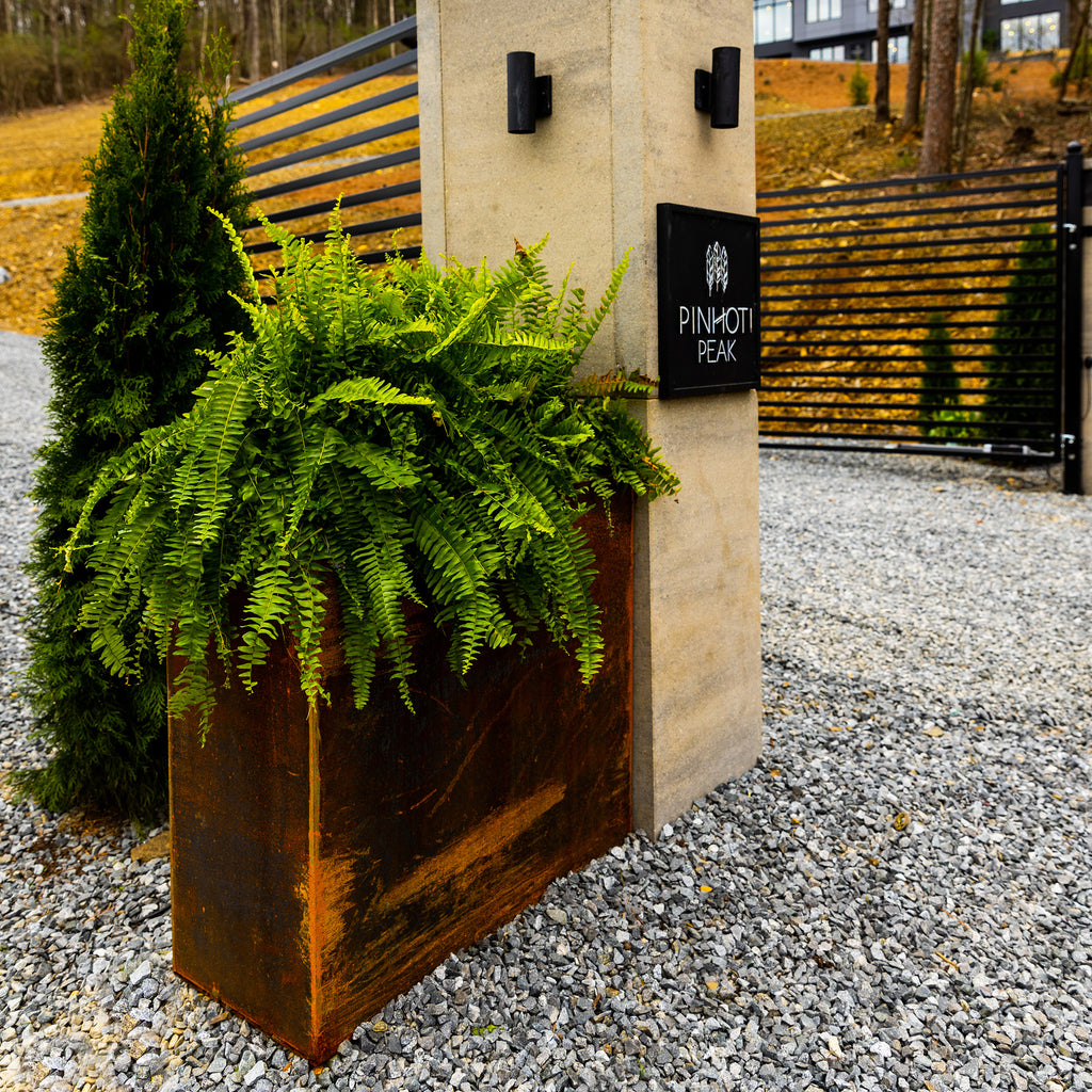 Modern Steel Planter Box