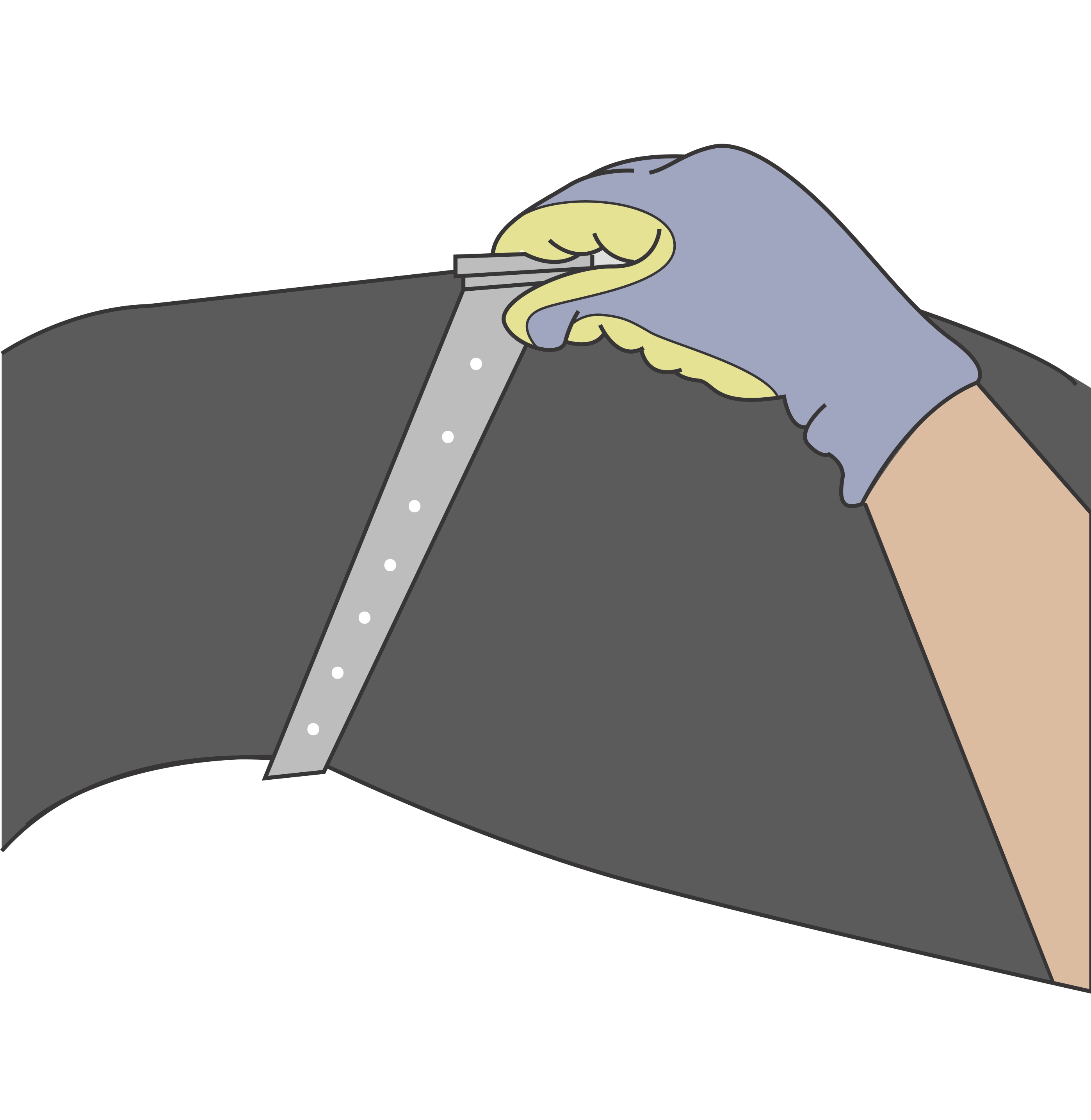 Aligning the clamps on the barrier