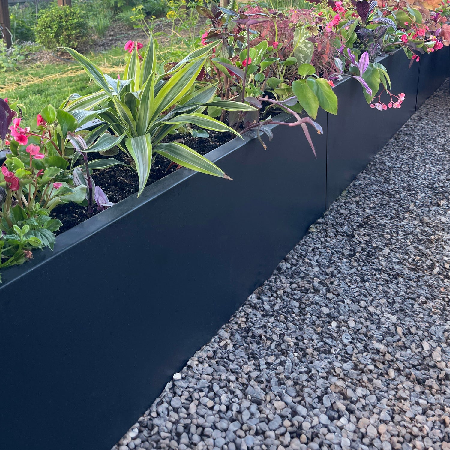 metal planter pots Modern Steel Planter Box – Lewis Bamboo