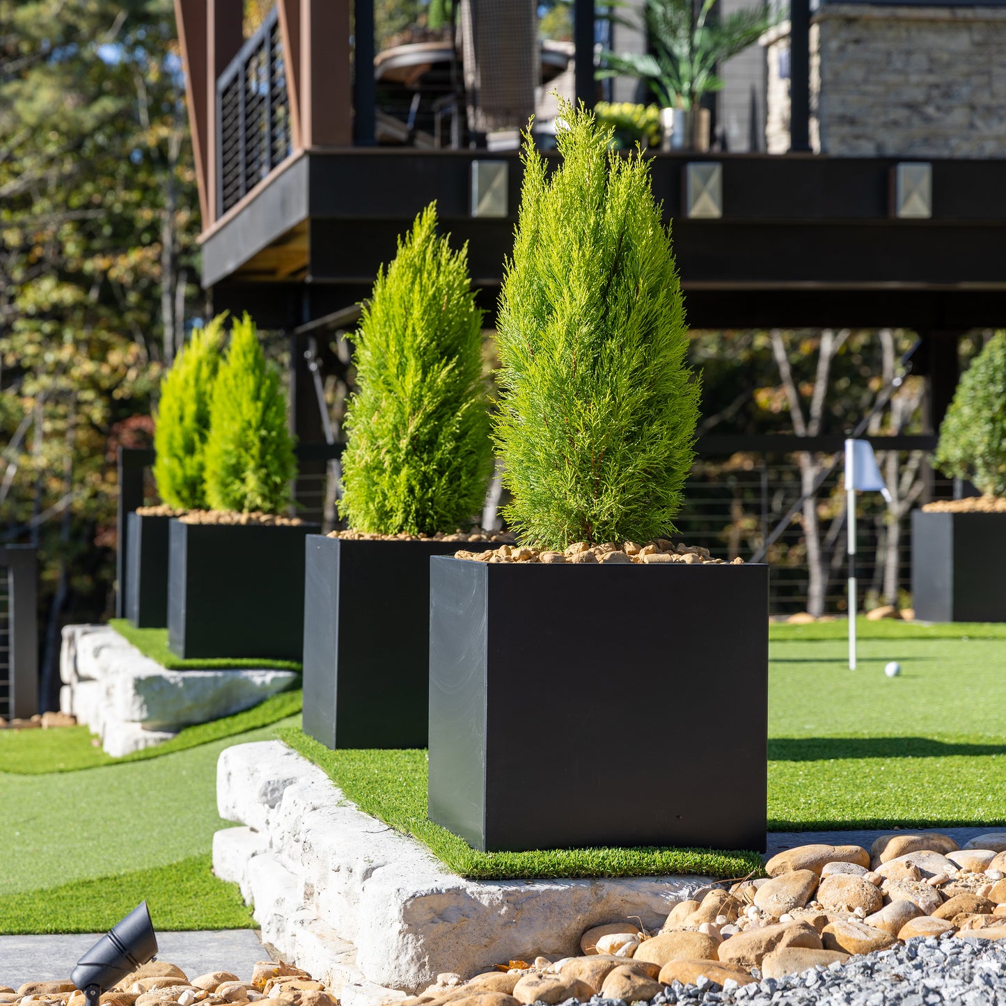 Modern Steel Planter Box