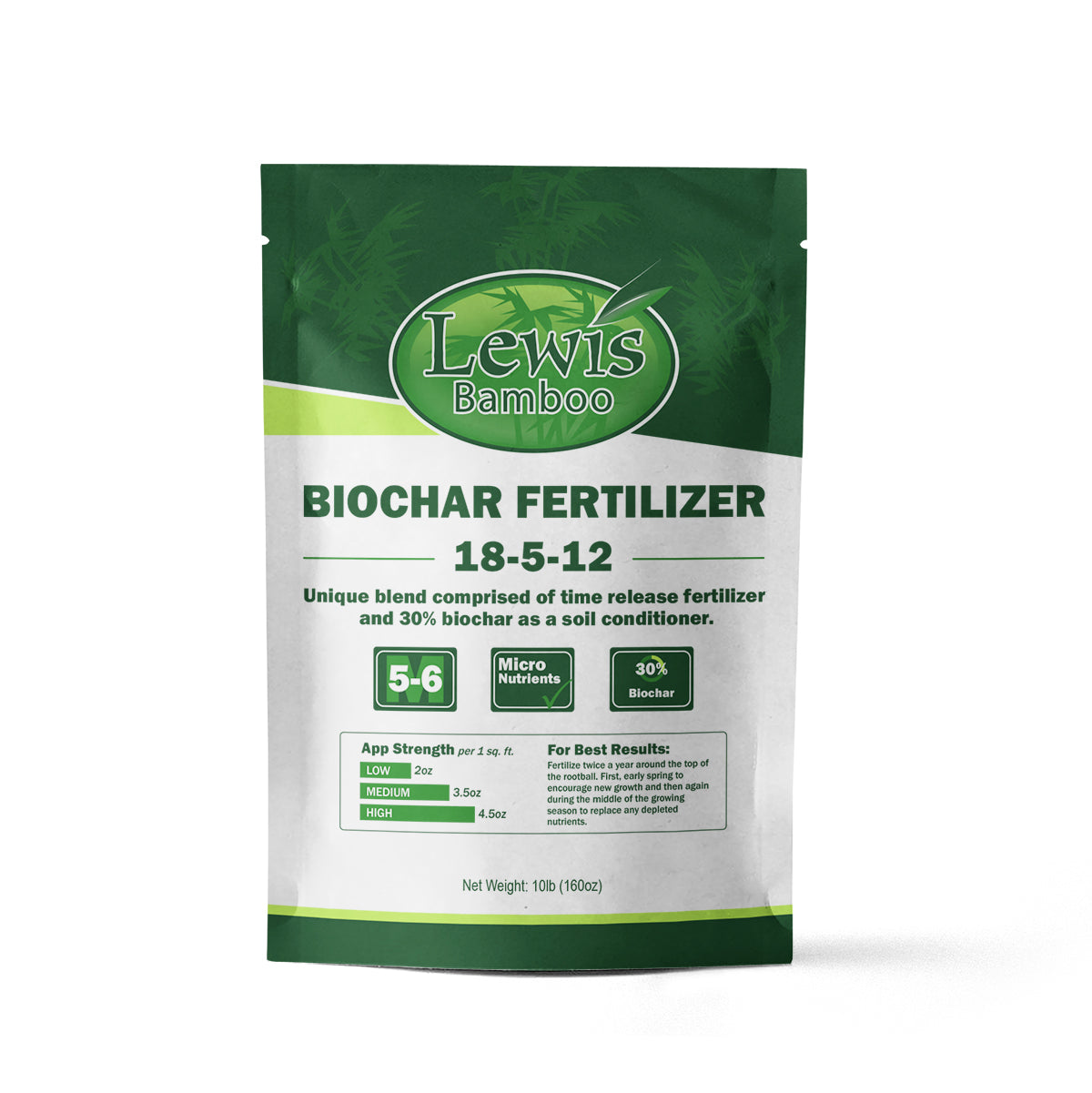 10lb Bag of Biochar Fertilizer by Lewis Bamboo